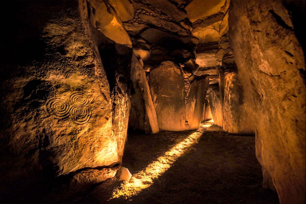 Newgrange Interior at the Solstice