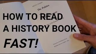 How To Read A History Book Fast